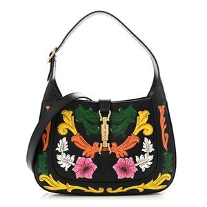Gucci Calfskin Floral Embossed Jackie 1961 Hobo Bag Shoulder Strap Extender
